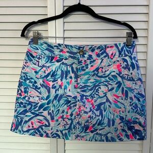 NWT Lily Pulitzer Nikki Skort Breakwater t party wave 4